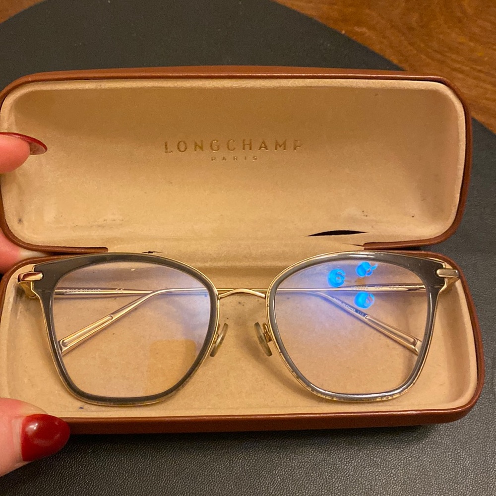 Longchamp glasses and case